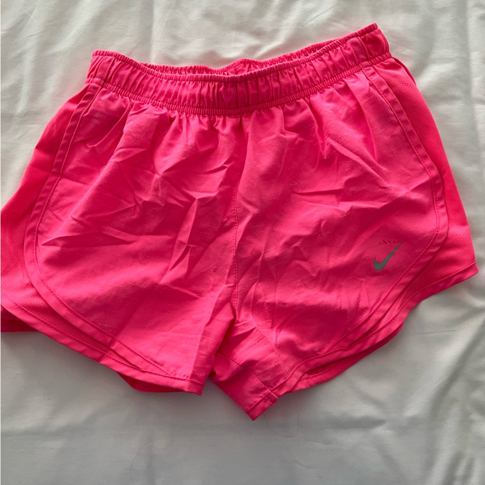 Hot pink Nike shorts